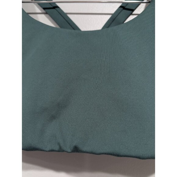 Girlfriend Collective Sports Bra Medium Dark Green Wire Free Running Athletic - Picture 5 of 12
